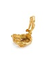 细节 - 点击放大 - LANE CRAWFORD VINTAGE ACCESSORIES - Castlecliff Gold Toned Plant Shaped Earrings