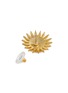 细节 - 点击放大 - LANE CRAWFORD VINTAGE ACCESSORIES - Unsigned Gold Toned Sunburst Faux Pearls Earrings