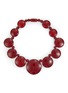 首图 - 点击放大 - LANE CRAWFORD VINTAGE ACCESSORIES - French Red Resin Discs Beaded Necklace