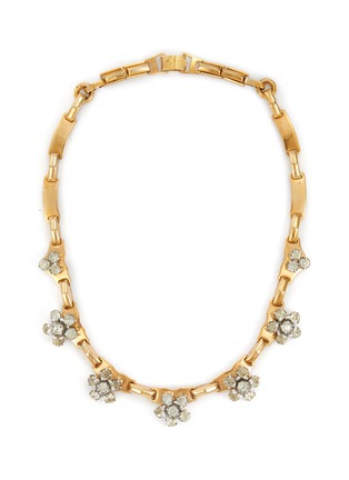 首图 - 点击放大 - LANE CRAWFORD VINTAGE ACCESSORIES - Barclay Rose Gold Toned Clear Diamate Necklace