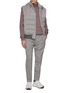 模特儿示范图 - 点击放大 - FABIO GAVAZZI - Zip up Padded Cashmere Jersey Mink Vest