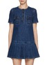 首图 - 点击放大 - SELF-PORTRAIT - Pleated Denim Mini Dress