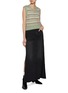 模特儿示范图 - 点击放大 - MOTHER - SNACKS! The Fun Dip Slice Dark Wash Maxi Skirt