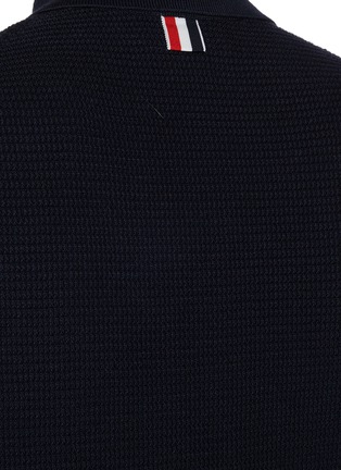  - THOM BROWNE - 四重条纹纹理 POLO 衫
