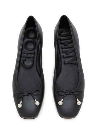 细节 - 点击放大 - JIMMY CHOO - Elme Leather Ballerina Flats