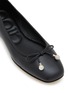 细节 - 点击放大 - JIMMY CHOO - Elme Leather Ballerina Flats