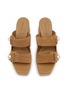 细节 - 点击放大 - JIMMY CHOO - Fayence 95 Leather Wedge Sandals