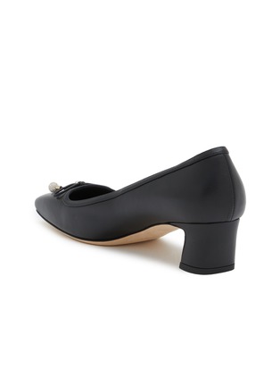  - JIMMY CHOO - Elme 45 Leather Ballerina Pumps