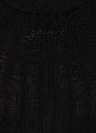  - GANNI - 罗纹针织背心