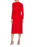 背面 - 点击放大 - CAROLINA HERRERA - Crewneck Side Drape Midi Dress