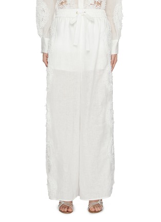 首图 - 点击放大 - ZIMMERMANN - Halliday Lace Linen Wide Leg Pants