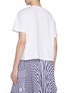 背面 - 点击放大 - SACAI - Embroidered Pocket Side Split Cotton T-Shirt