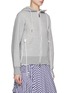 细节 - 点击放大 - SACAI - Sponge Sweat Nylon Twill Hybrid Hoodie