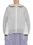 首图 - 点击放大 - SACAI - Sponge Sweat Nylon Twill Hybrid Hoodie