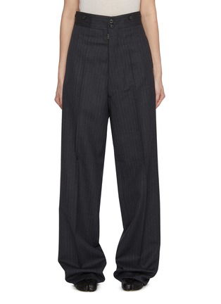 首图 - 点击放大 - MAISON MARGIELA - 搭扣饰条纹长裤