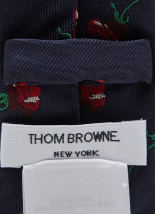 细节 - 点击放大 - THOM BROWNE - Rose Silk Tie