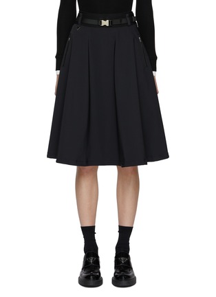 首图 - 点击放大 - SOUTHCAPE - Detachable Pouch Flared Midi Skirt