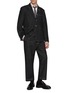 模特儿示范图 - 点击放大 - THOM BROWNE - Unconstructed Dark Wash Denim Blazer