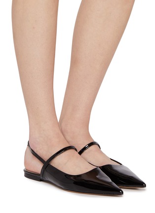 模特儿示范图 - 点击放大 - EQUIL - Glasgow Single Band Patent Leather Flats