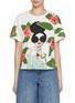 首图 - 点击放大 - ALICE + OLIVIA - Evan Stace Face Oversized Cotton T-shirt