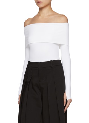 正面 -点击放大 - ALICE + OLIVIA - Elia Off Shoulder Bodysuit