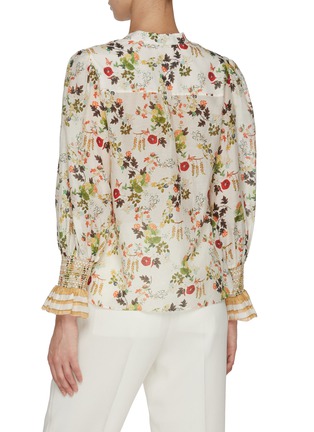 背面 - 点击放大 - ALICE + OLIVIA - Ilan Floral Cotton Silk Blouse