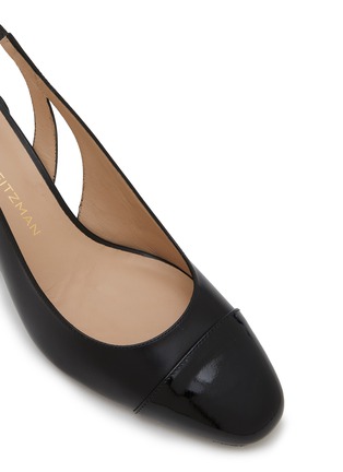 细节 - 点击放大 - STUART WEITZMAN - Sleek 50 Leather Slingback Pumps