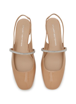 细节 - 点击放大 - STUART WEITZMAN - STEFANIE 露踝漆皮平底鞋