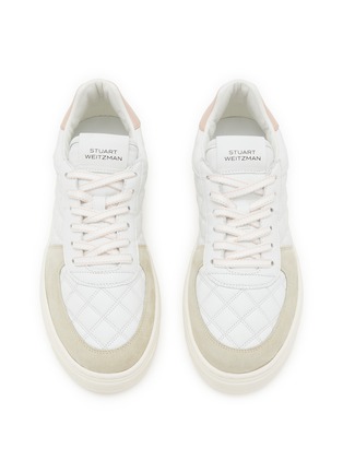 细节 - 点击放大 - STUART WEITZMAN - Courtside Sleek Leather Sneakers