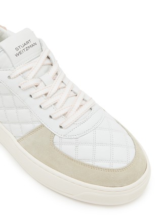 细节 - 点击放大 - STUART WEITZMAN - Courtside Sleek Leather Sneakers