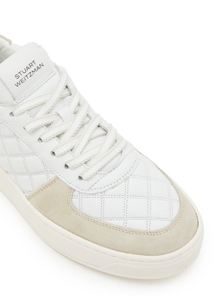 细节 - 点击放大 - STUART WEITZMAN - Courtside Sleek Leather Sneakers