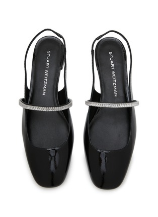 细节 - 点击放大 - STUART WEITZMAN - STEFANIE 露踝漆皮平底鞋