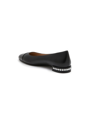  - STUART WEITZMAN - Pearl Leather Ballerina Flats