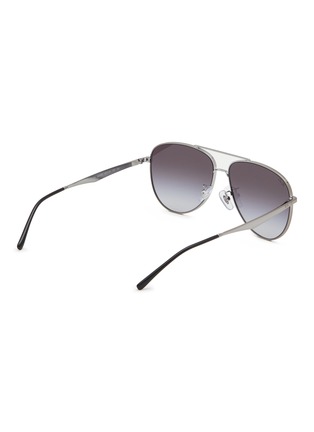 模特儿示范图 - 点击放大 - RAY-BAN - Gunmetal Metal Pilot Sunglasses