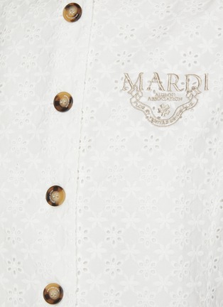  - MARDI MERCREDI - Eyelet Lace Button Up Vest