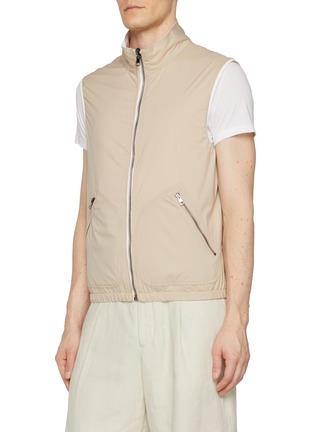 细节 - 点击放大 - EQUIL - Reversible High Neck Linen Vest