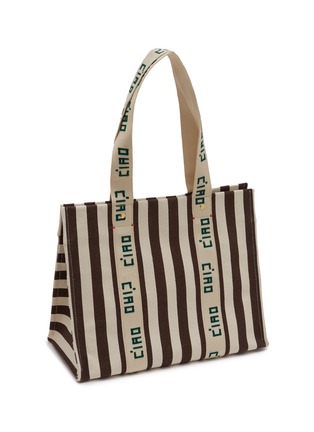 细节 - 点击放大 - CLARE V. - Noemie Striped Canvas Tote Bag