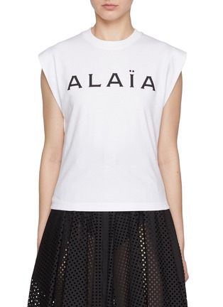 首图 - 点击放大 - ALAÏA - LOGO 飞袖 T 恤