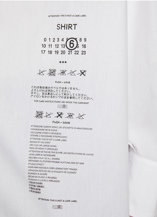  - MM6 MAISON MARGIELA - LOGO 印花衬衫