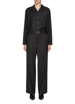 首图 - 点击放大 - BARENA - Long Sleeve Belted Jumpsuit