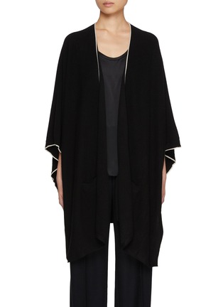 首图 - 点击放大 - VINCE - Tipped Cashmere Knit Cape