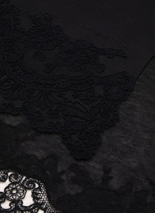 细节 - 点击放大 - ERMANNO SCERVINO - Cashmere Silk Lace Shawl