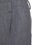  - RE: BY MAISON SANS TITRE - Pleated Wool Blend Cropped Pants