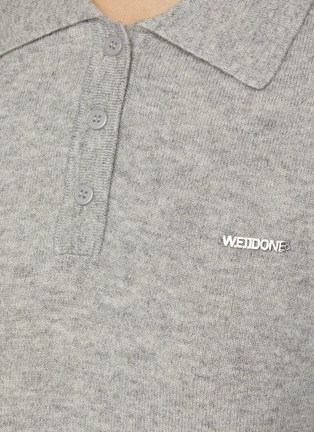  - WE11DONE - Cashmere Knit Polo Shirt