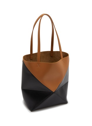 细节 - 点击放大 - LOEWE - Medium Puzzle Fold Bicolour Leather Tote Bag
