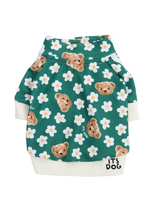 首图 –点击放大 - ITSDOG - 中号泰迪花卉印花狗狗外套 — 绿色
