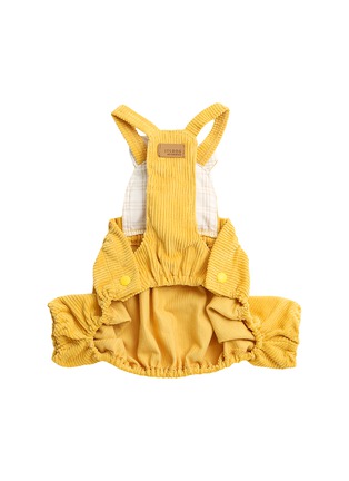 背面 –点击放大 - ITSDOG - 中小号小熊灯芯绒狗狗背带裤 — 黄色