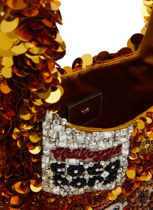 细节 - 点击放大 - ANYA HINDMARCH - Mini Coco Pops Sequined Recycled Satin Tote Bag