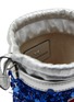 细节 - 点击放大 - ANYA HINDMARCH - Mini Ever Ready Sequined Recycled Satin Bucket Bag