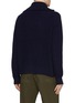 背面 - 点击放大 - MAISON KITSUNÉ - Half Zip Fox Head Wool Cashmere Blend Sweater